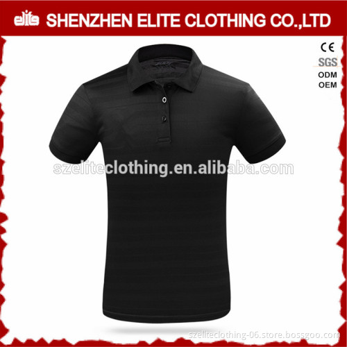 Hot Selling Mens Black Plain Classic Polo Shirts